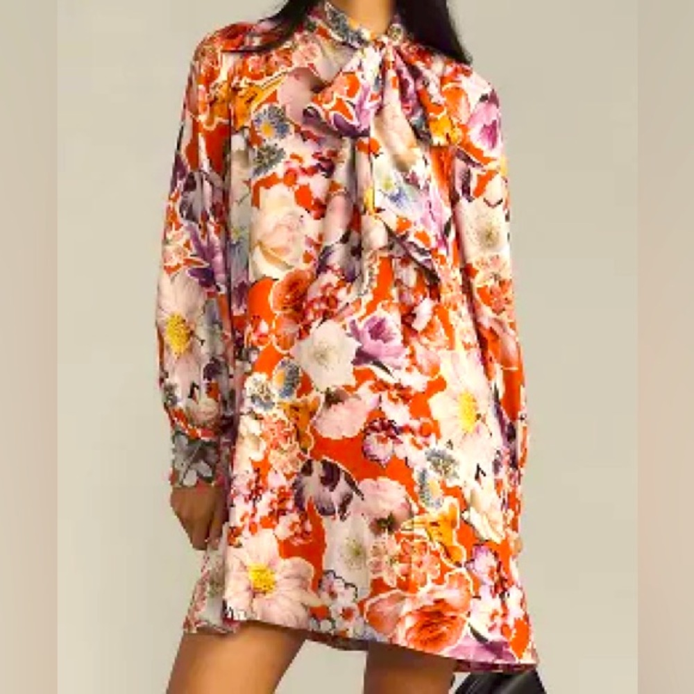 NWT Anthropologie Floral Dress | New With Tags | Romantic Spring Mini